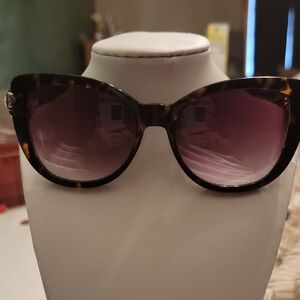 Brighton Tortoise Frame Sunglasses with Purple Lenses